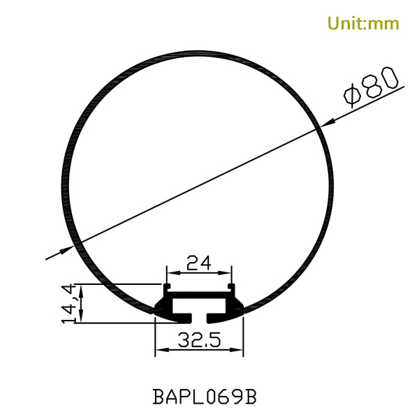 Round Channel Diffuser Dome Top for Double Row LED Strip Lighting Round Channel Diffuser Dome Top for Double Row LED Strip Lighting